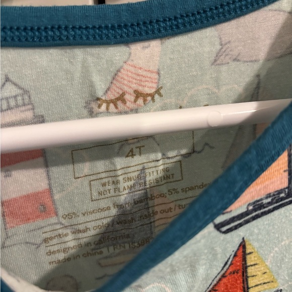 Little Sleepies Blue Pajama Set with Nautical Theme - Picture 5 of 5